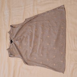 Talbots Sleeveless Seersucker Blouse